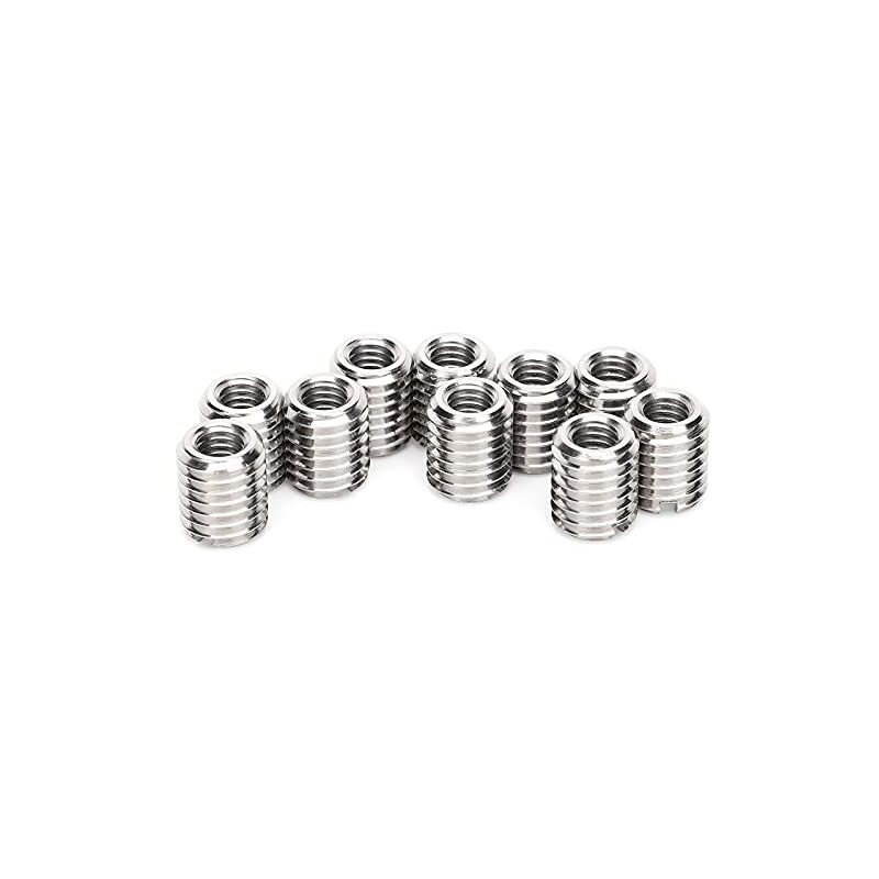 foto del prodotto prenfle jeffergarden 10 pezzi inserto dado riducente riparazione m6x1.0 femmina e m10x1.5 maschio strumento di estensione filettatura
