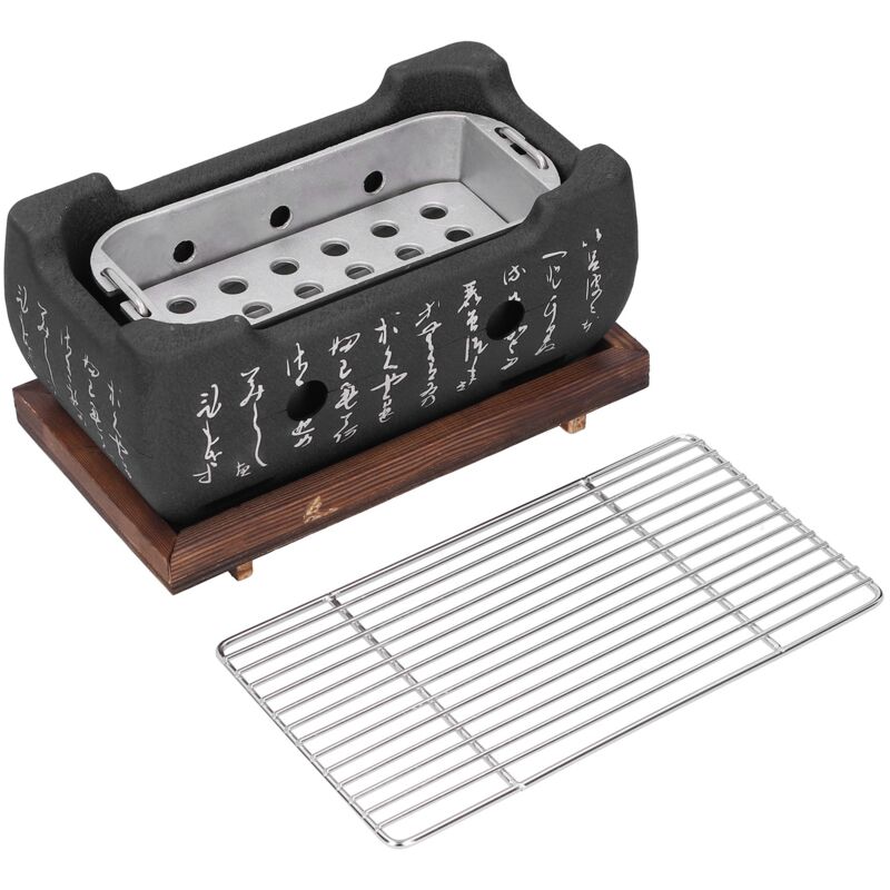 foto del prodotto prenfle jeffergarden accessori per forno per fornelli a carbone in lega di alluminio per mini barbecue giapponese