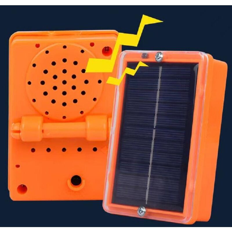 foto del prodotto prenfle jeffergarden dispositivo repellente automatico per uccelli ad ultrasuoni intelligente, repellente automatico ad energia solare