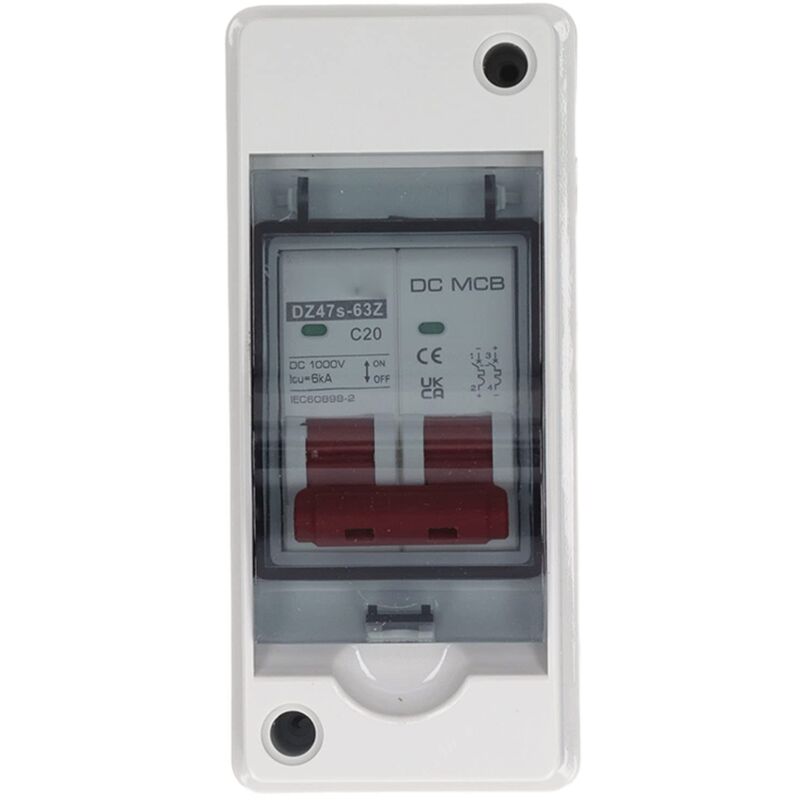 foto del prodotto prenfle jeffergarden interruttore automatico miniaturizzato 2p ip65 sezionatore impermeabile per sistema solare fotovoltaico dc 1000 v 20 a