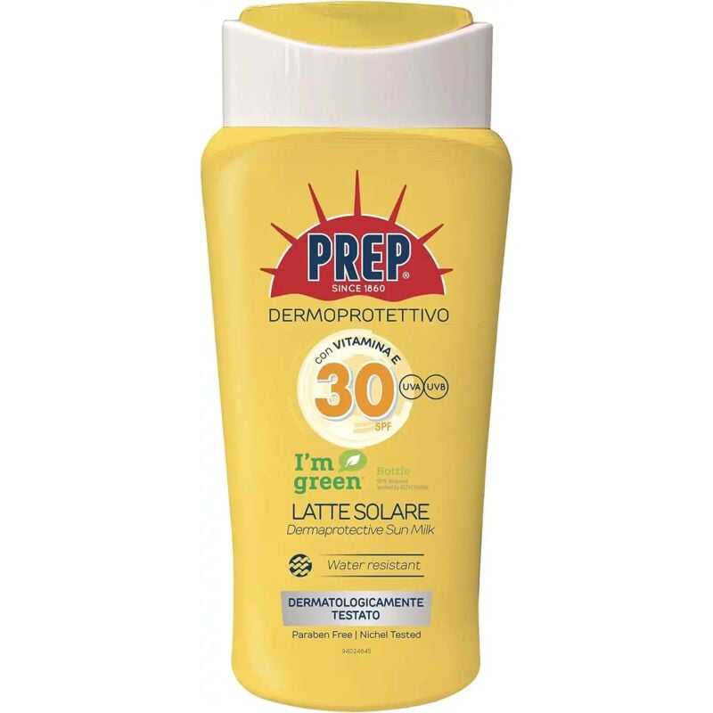 foto del prodotto prep latte solare 30 crema protezione solare dermoprotettivo 200ml