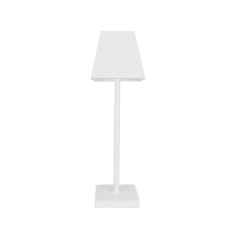 foto del prodotto preq lampada da tavolo allegra ricaricabile quadrata h37 cm bianco