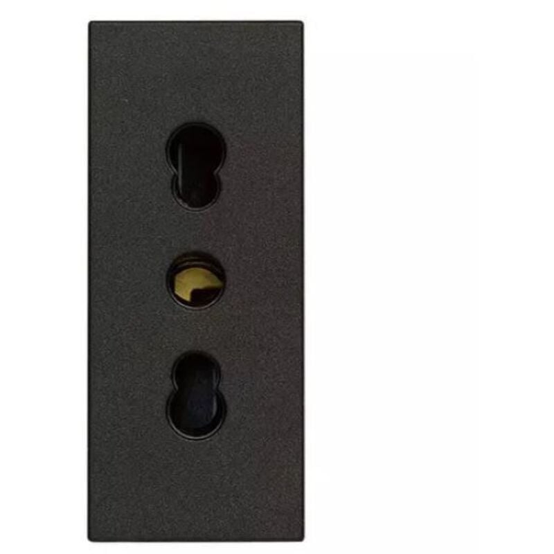 foto del prodotto presa 2p+t 16a p17/11 nero serie linea vimar 30203.g