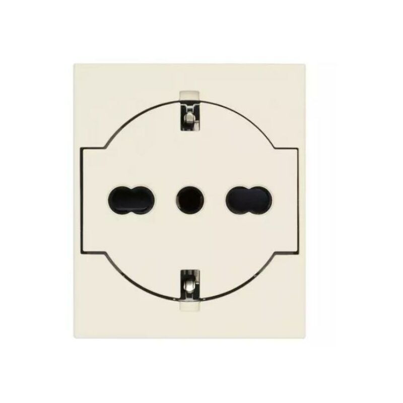 foto del prodotto presa 2p t p40 vimar linea universale a filo canapa 30211.c