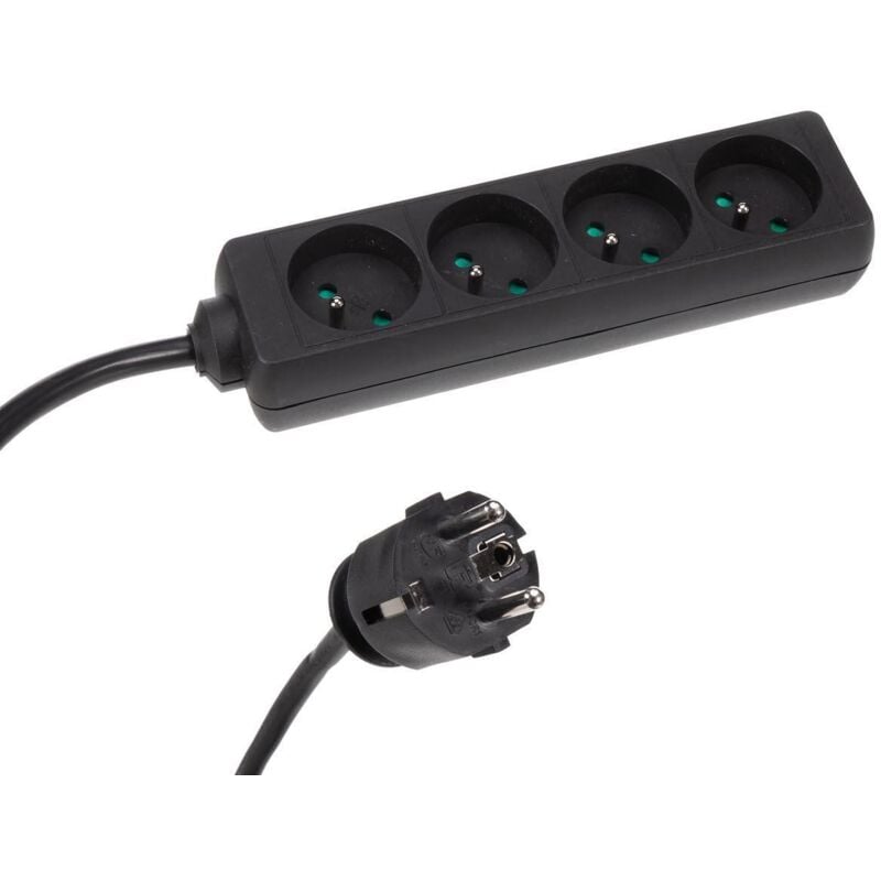 foto del prodotto presa 4 vie con tubo termoretraibile - 3g2,5 - 5 m- presa francese