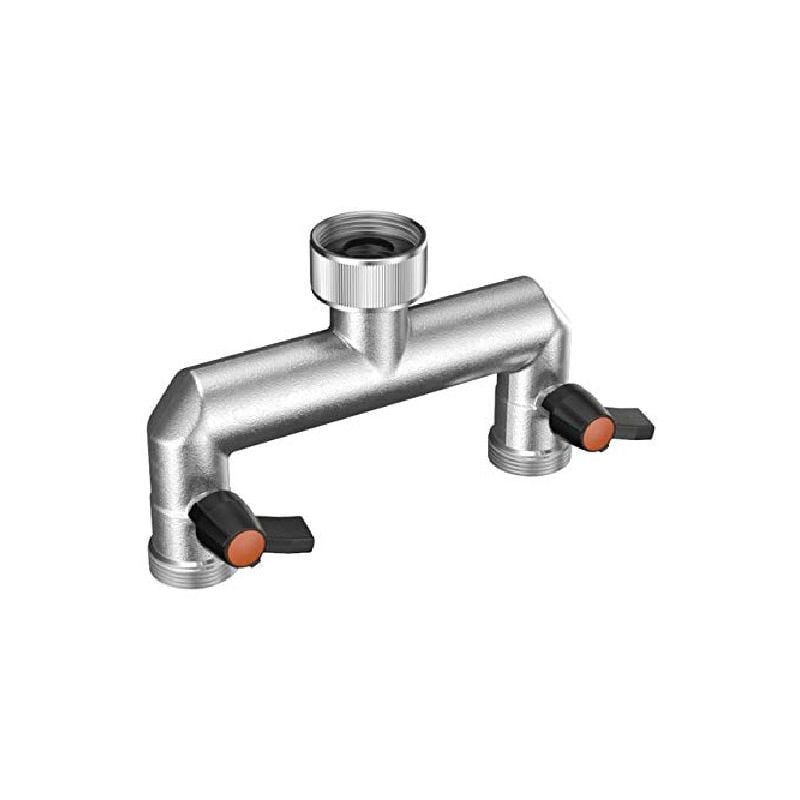 foto del prodotto presa a 2 vie regolabili m 3 4 metal jet in blister 9601