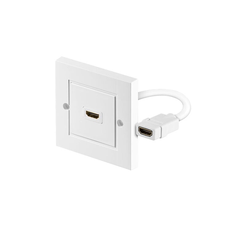 foto del prodotto presa a muro hdmi , dorato, 1x presa hdmi tipo a 1x presa hdmi tipo a .