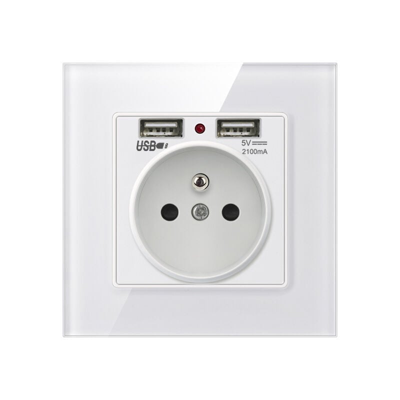 immagine 0 del prodotto presa a muro presa a muro con doppio caricatore usb per iphone android 1 pz.