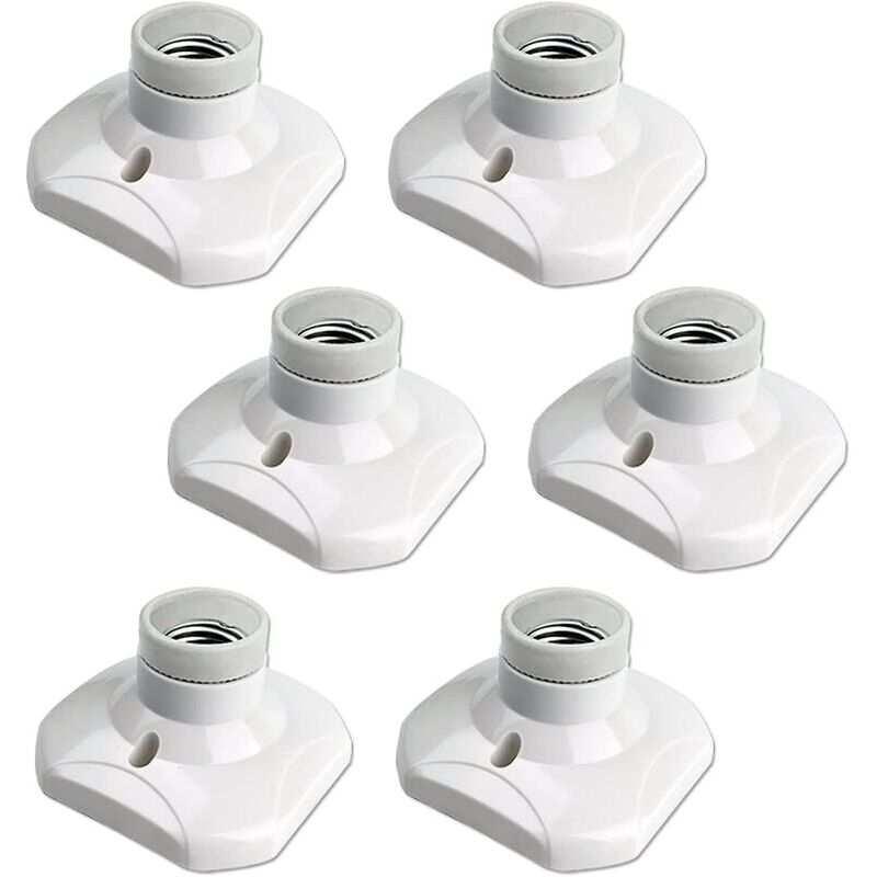 foto del prodotto presa a soffitto a vite e27, presa da garage e27, ca 220 240 v, portalampada a led, base per lampada da soffitto e27, base per lampada in plastica