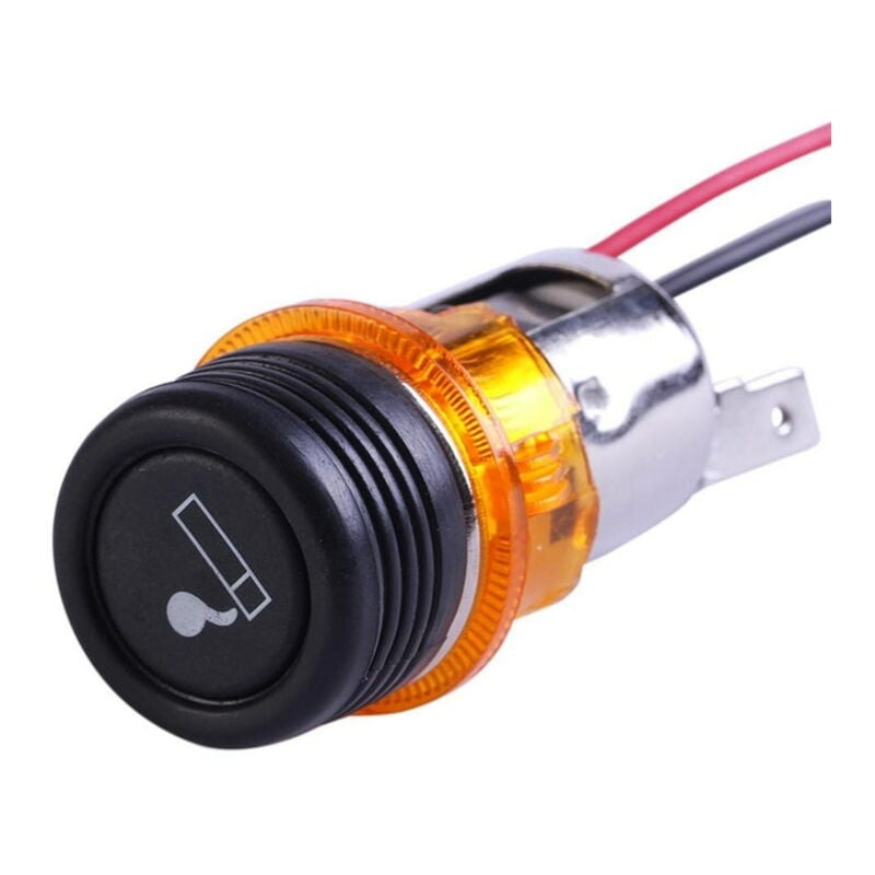 foto del prodotto presa accendisigari da incasso 12v 24v arancio rapanda
