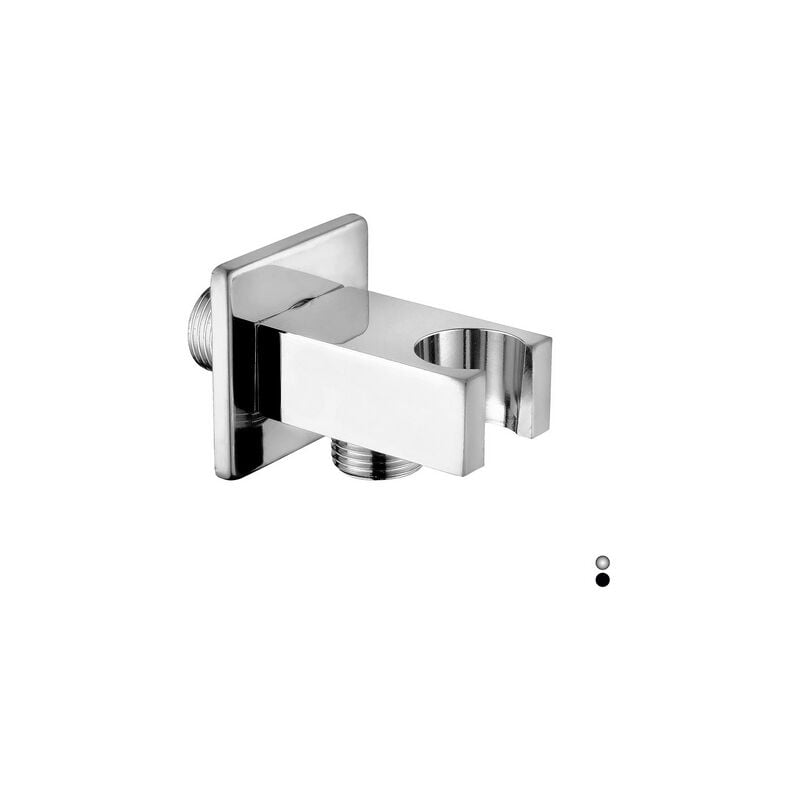 foto del prodotto presa acqua quadra con supporto doccia cromo dianhydro