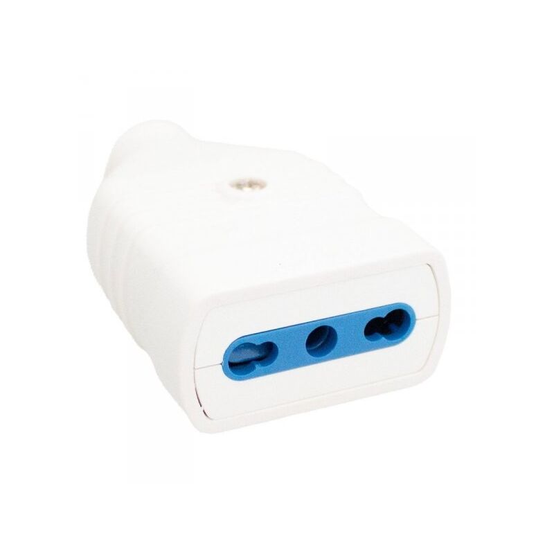 immagine 0 del prodotto presa antischiacciamento 2p t in pvc bipasso 10 16a 250v bianco