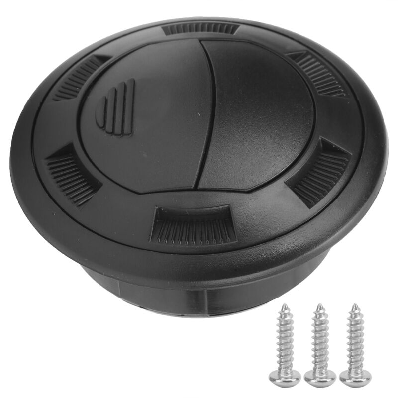 foto del prodotto presa aria condizionata da 100 75 mm con griglia rotonda nera per auto elettriche per camper e autobus eosnow