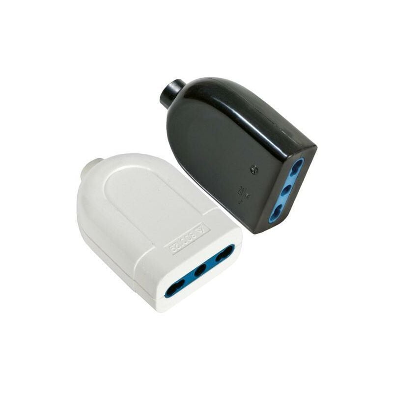 foto del prodotto presa bipasso 2p t 16a colore nero maurer