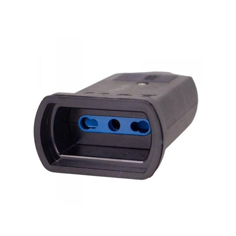 foto del prodotto presa bipasso in gomma 250v 10 16a 2p t impermeabile ip44 nero