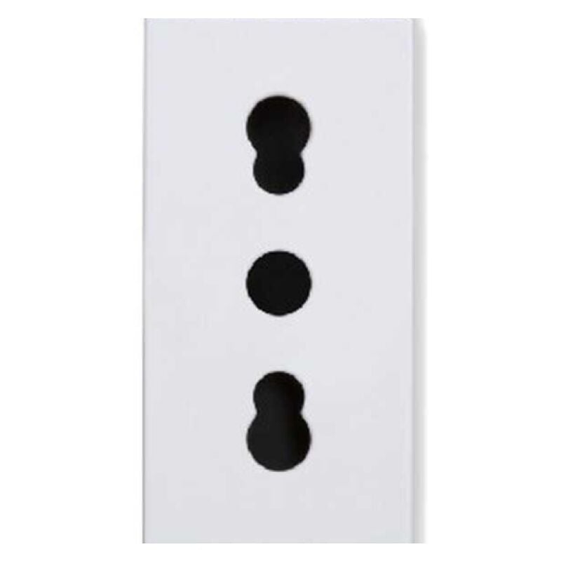 foto del prodotto presa bipasso p11 p17 urmet 1 modulo 2p t 16a bianco 12100 303 9