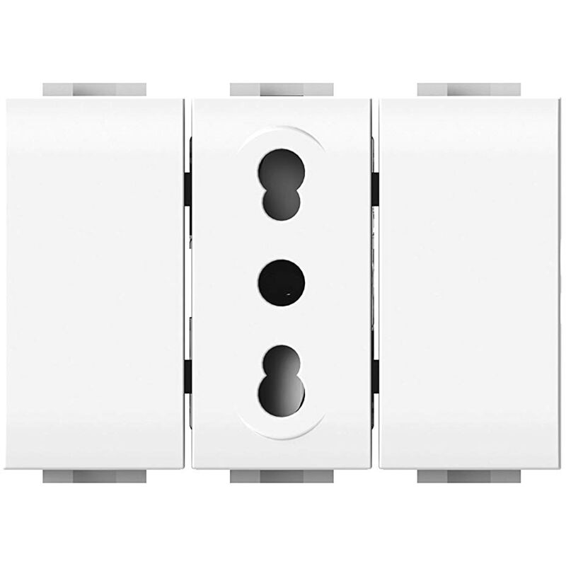 foto del prodotto presa bitappo per bticino livinglight bianca 4 box cod. 4b.n.bt 