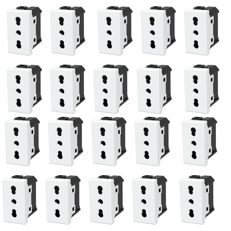 foto del prodotto presa bticino matix compatibile spina bipasso 16a 250v 20 prese