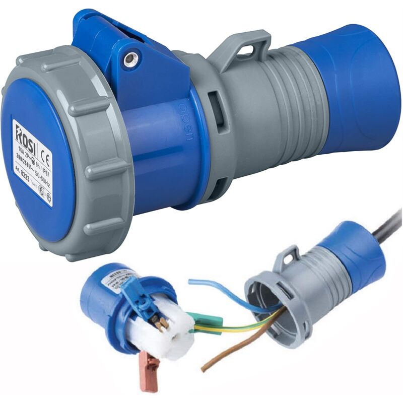 foto del prodotto presa cee 2p t ip67 cablaggio rapido rosi