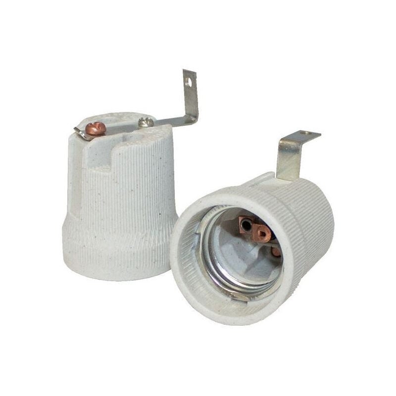 foto del prodotto presa ceramica e27 tipo l adattatore affidabile installazione semplice illuminazione versatile