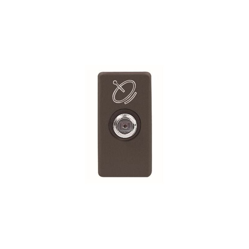foto del prodotto presa coassiale sat system passante 5db nero