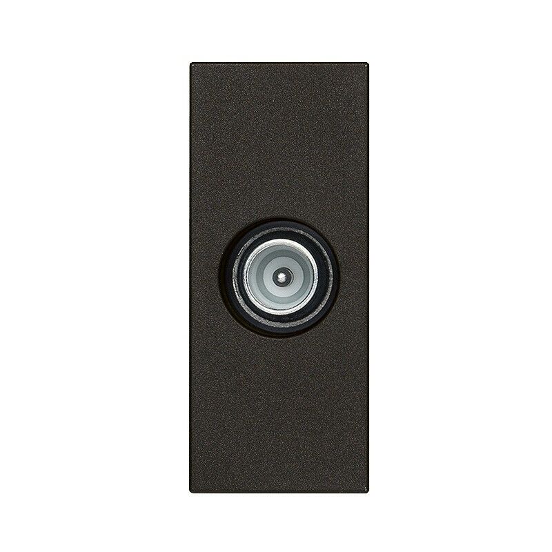 foto del prodotto presa coassiale tv passante attenuazione 10db vimar linea nera 30300.10g