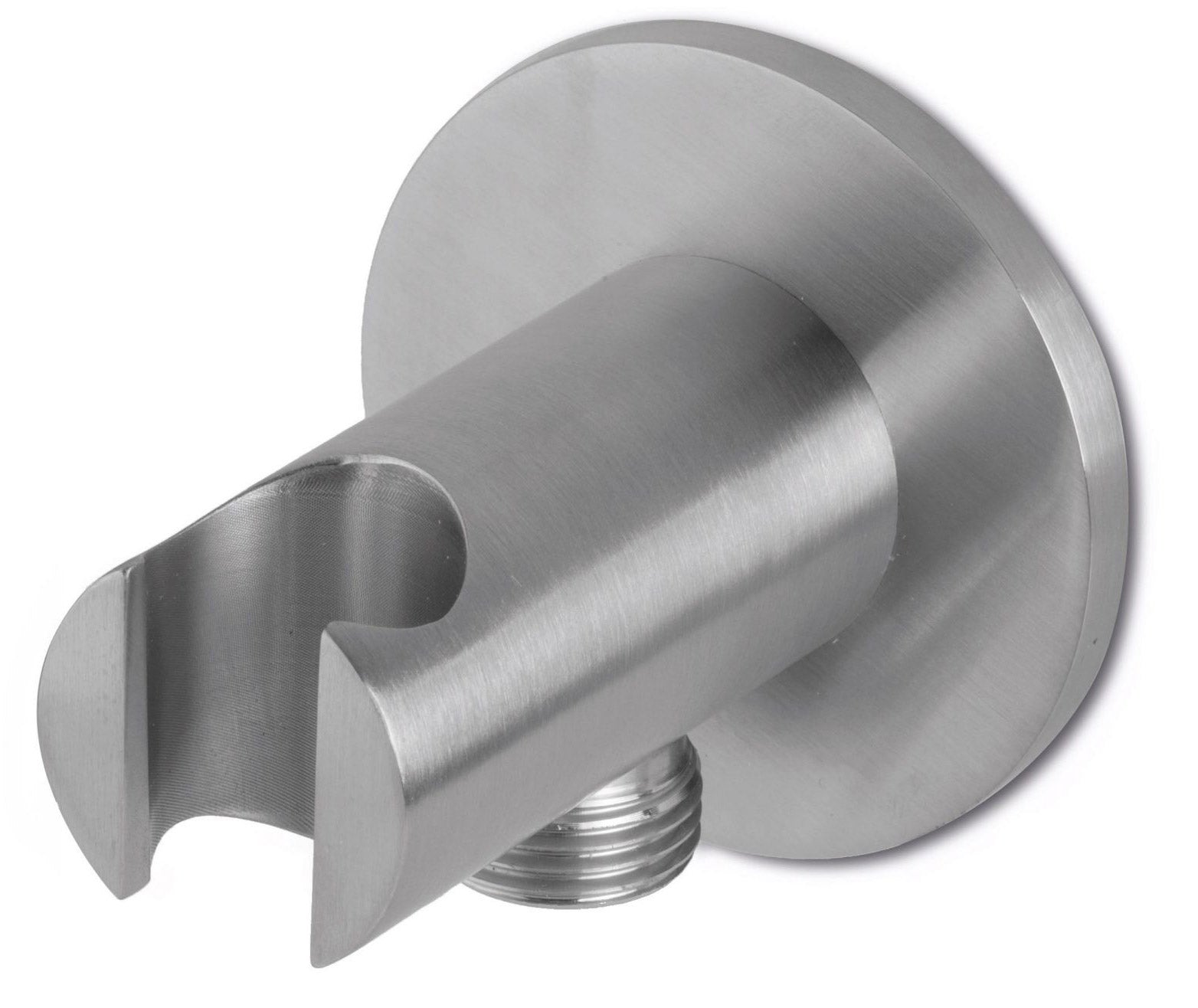 foto del prodotto presa d'acqua con supporto doccetta in acciaio inox satinato nilo