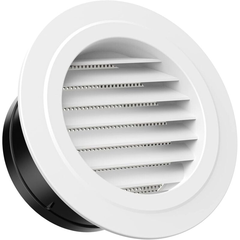 foto del prodotto presa d aria da 125 mm con griglia di protezione abs 125 mm sollbry