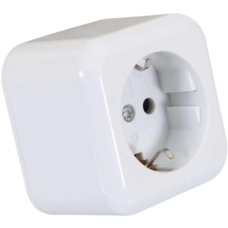 foto del prodotto presa da superficie tipo f schuko bianco