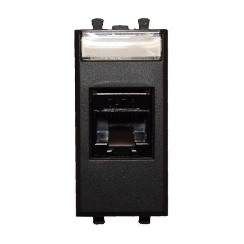 foto del prodotto presa dati ave tekla rj45 cat.6 utp colore nero 1 modulo 445027c6