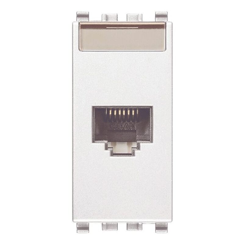 foto del prodotto presa dati rj45 vimar eikon bianco cat 5e utp 20338.8.b