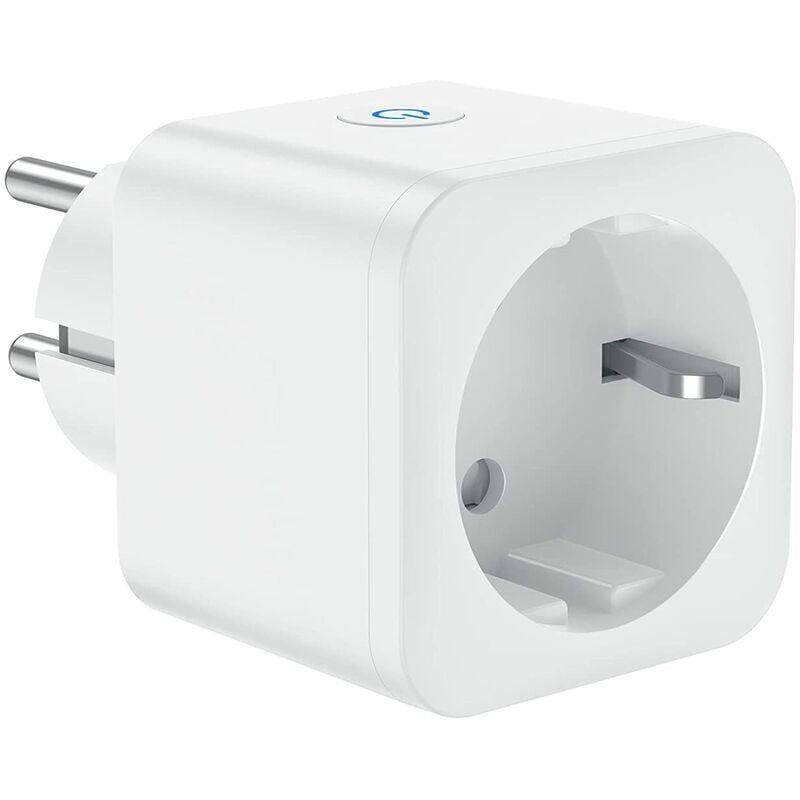 foto del prodotto presa di connessione wifi, spina intelligente 16a 3680w, compatibile con alexa google home, con controllo vocale e telecomando, presa timer con