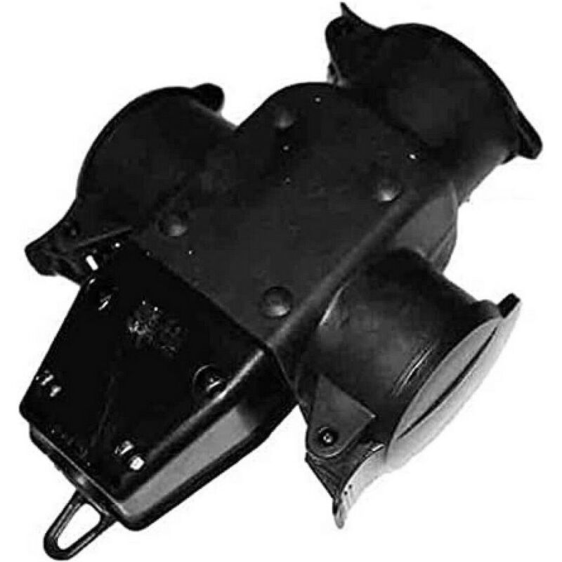 foto del prodotto presa di corrente edm 42125 nero 3500 w 230 v 250 v 4,8 mm con coperchio