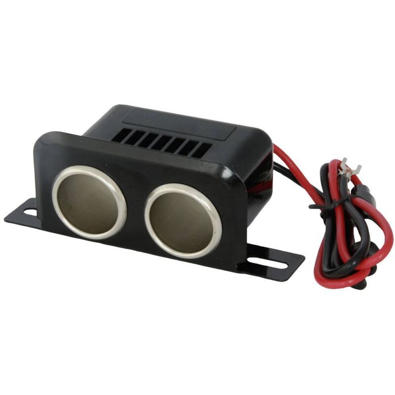 foto del prodotto presa doppia portata massima corrente 10 a montaggio su o sotto la struttura 12 24 v hp autozubeh r