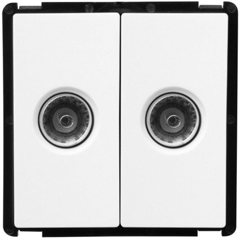 foto del prodotto presa doppia tv modern bianco