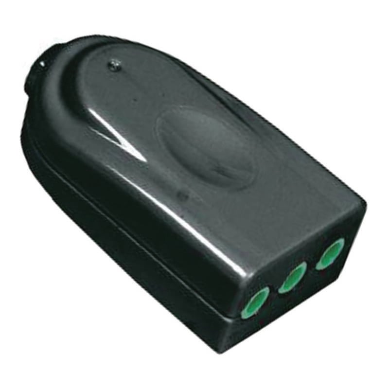 foto del prodotto presa dritta 2 poli terra 10a nera linea garanti nera 82561 e