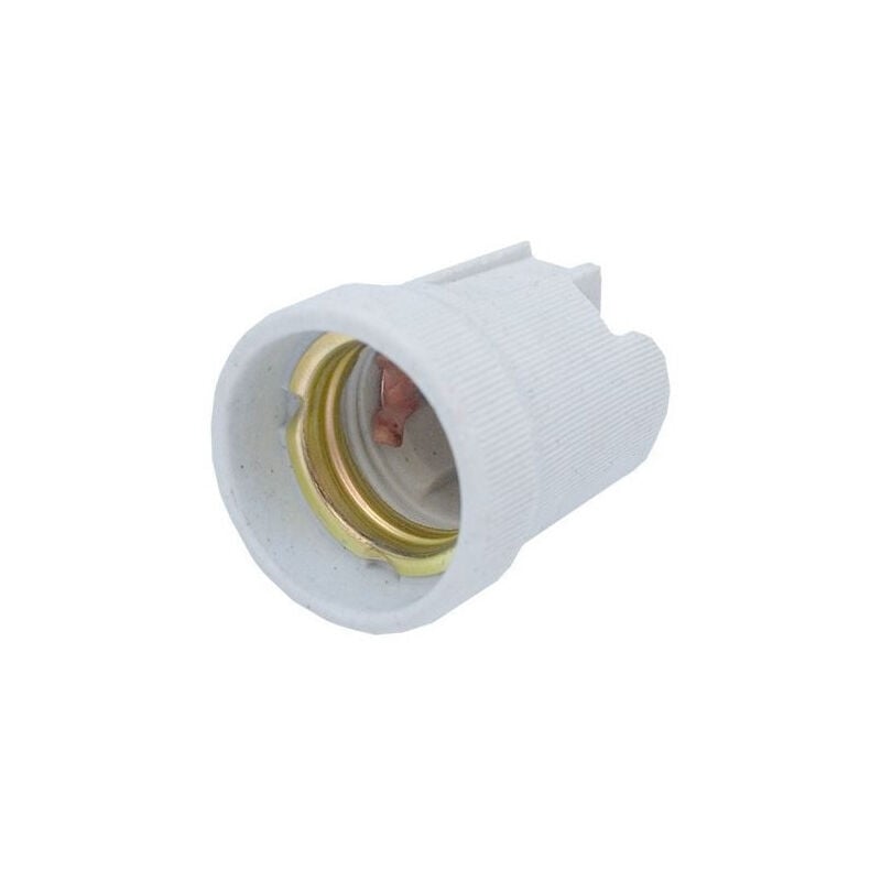 foto del prodotto presa e27 in ceramica voltaggio 250v ac corrente max 4a affidabile e resistente