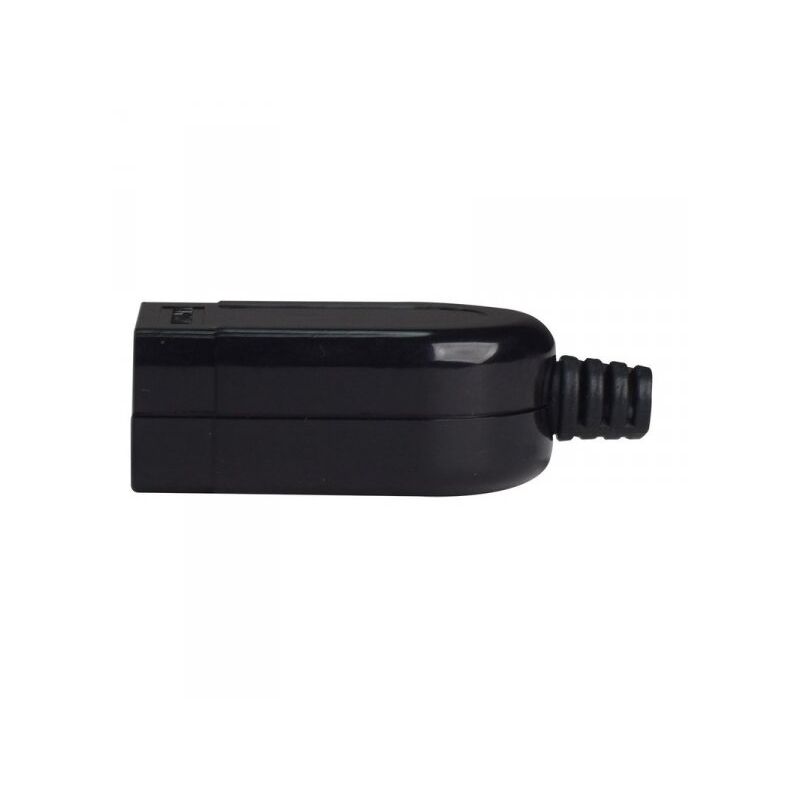 foto del prodotto presa elettrica bipasso 2p+t 10a/16a 250v max 1500w presa bivalente nero