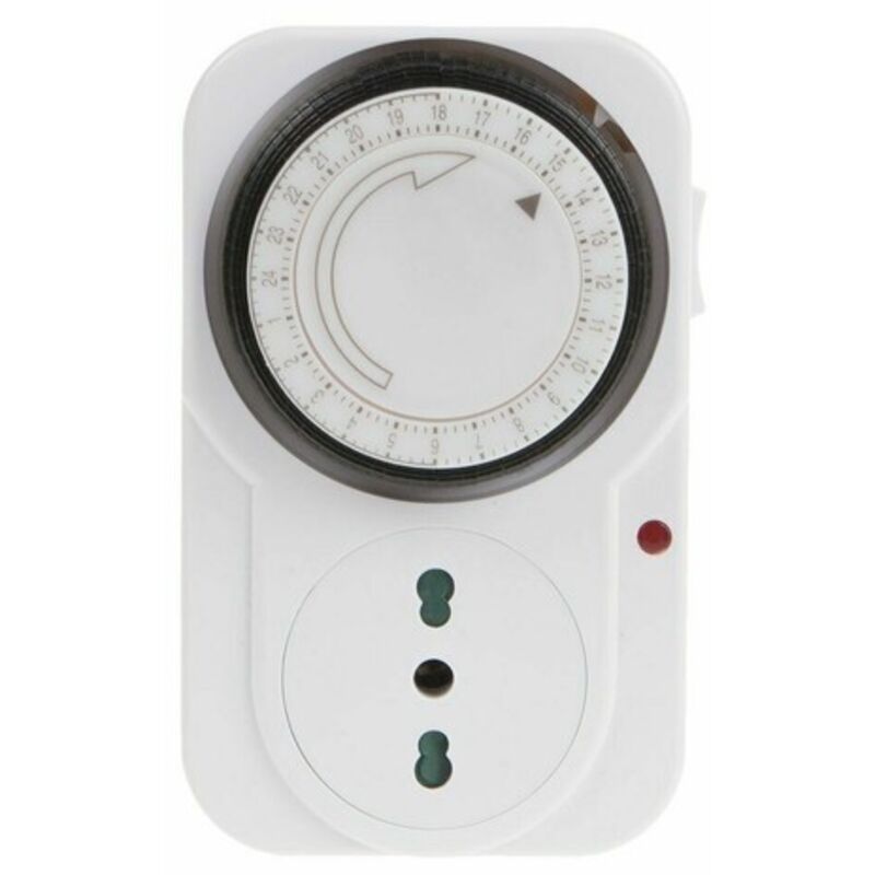 foto del prodotto presa elettrica con temporizzatore 230 v timer 24 ore programmabile manuale