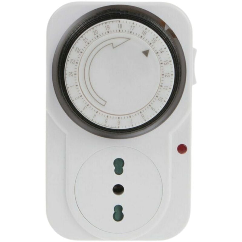 foto del prodotto presa elettrica temporizzata analogica 24 ore orologio timer meccanico