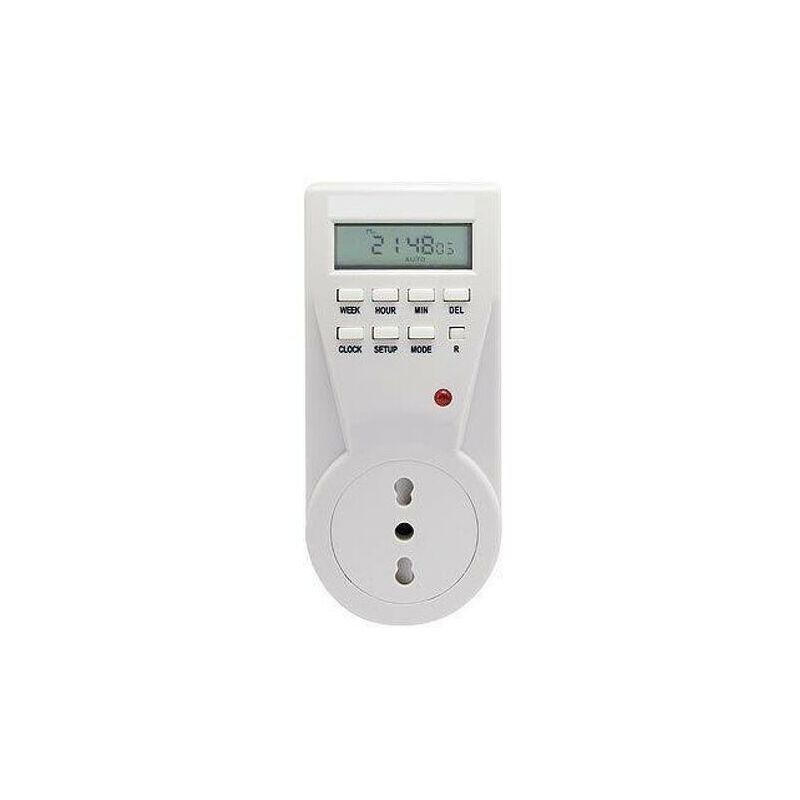 foto del prodotto presa elettrica temporizzatore programmabile timer 230v 16a digitale
