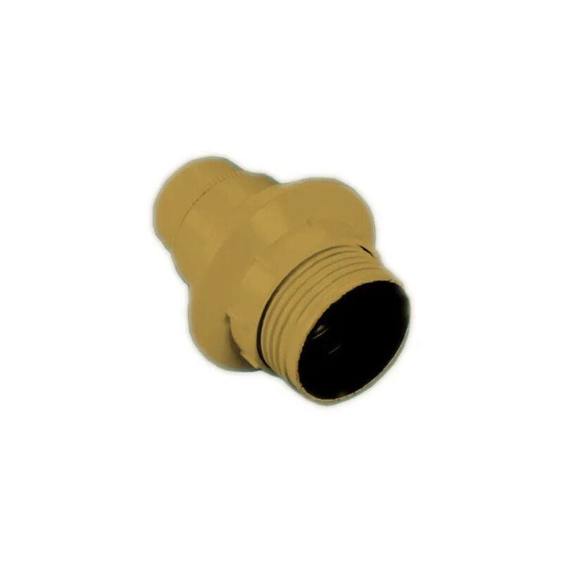 foto del prodotto presa filettata e14 oro, con anello, diametro 10, 6w, 2a, 250v