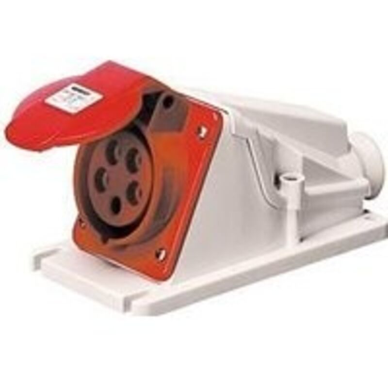 foto del prodotto presa fissa 90 parete pr.3p t 32a 380v 6h gewiss cod. gw62492 