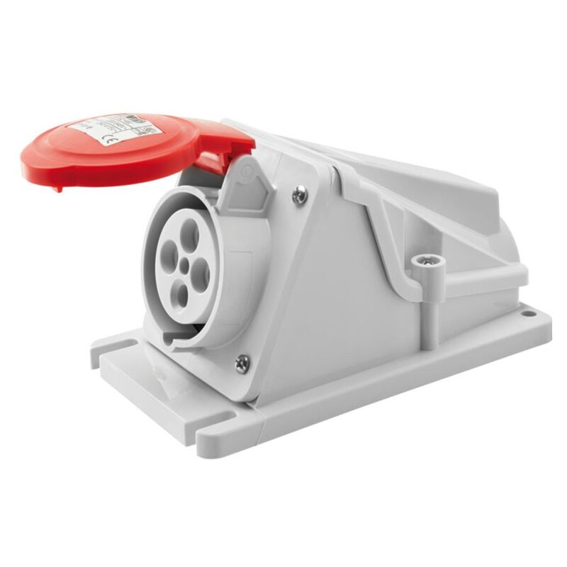 foto del prodotto presa fissa gewiss da parete a squadra 3p t 16a ip44 380v gw62481
