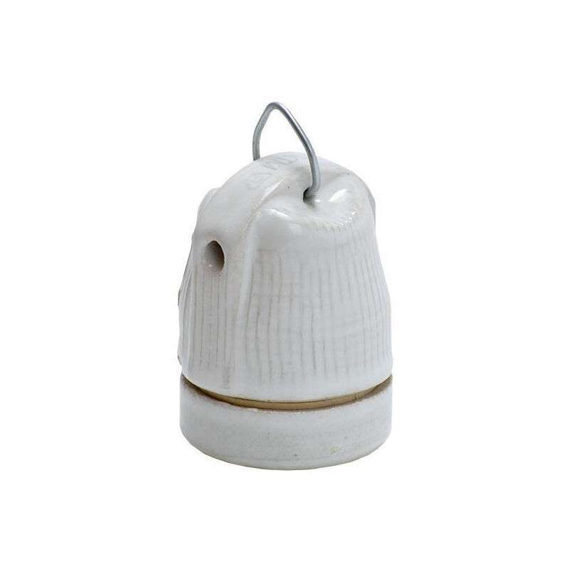 foto del prodotto presa in ceramica e27 con maniglia tensione 250v ac corrente max 4a facile installazione