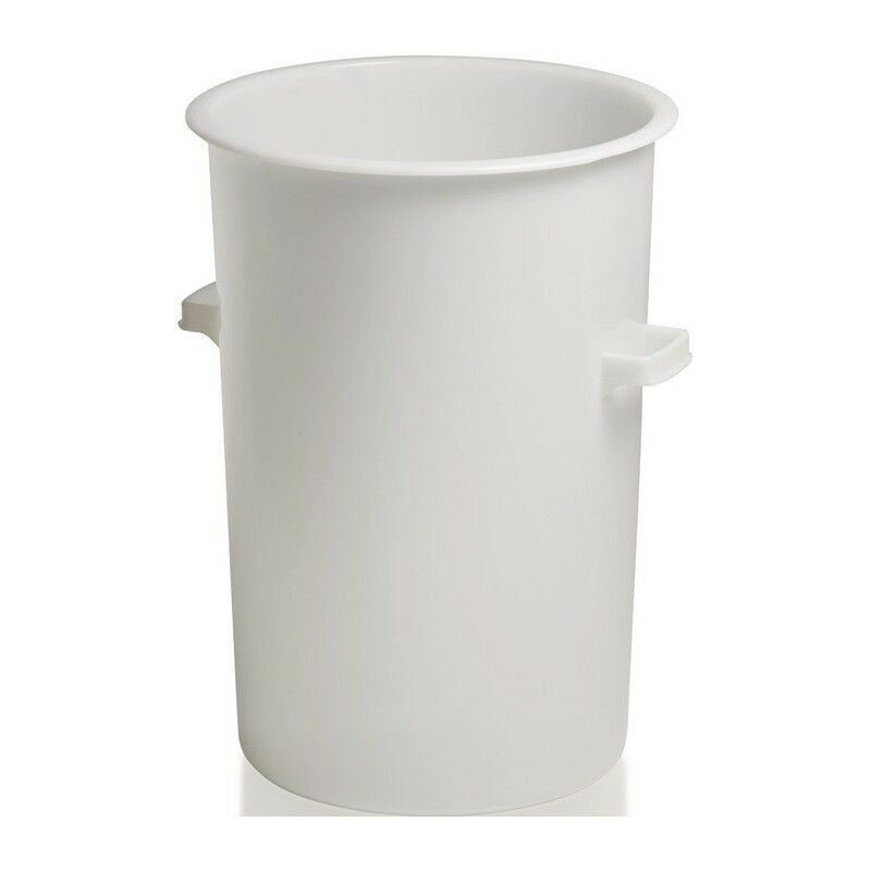 foto del prodotto presa in plastica da 110l su hd pe bianco d515xh733mm con schermo maniglia all aperto