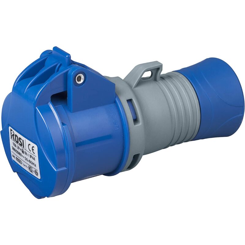 foto del prodotto presa industriale 230v, 2p t, 32a, ip54, blu rosi 1009523