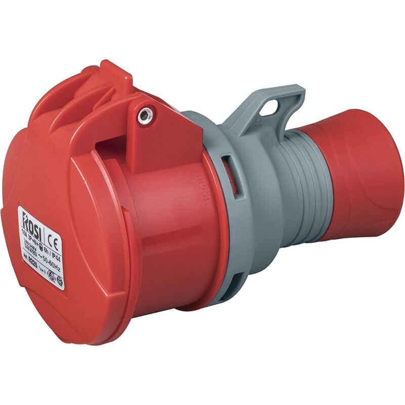 foto del prodotto presa industriale 380v, 3p t, 32a, ip54, rosso rosi 1009524
