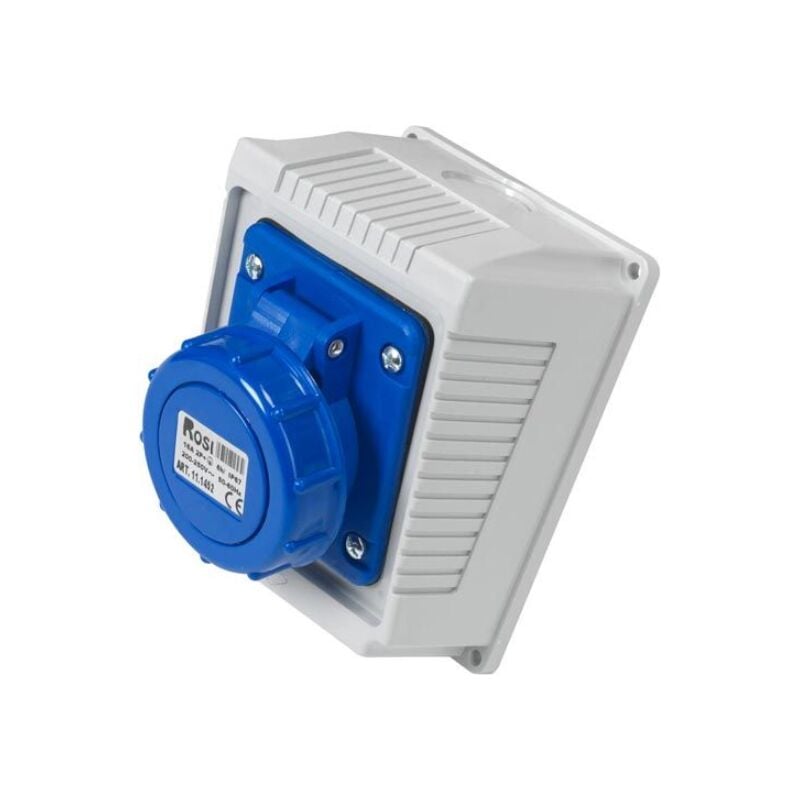 foto del prodotto presa industriale da parete, 230v, 2p t, 32a, ip67 rosi 11.1461
