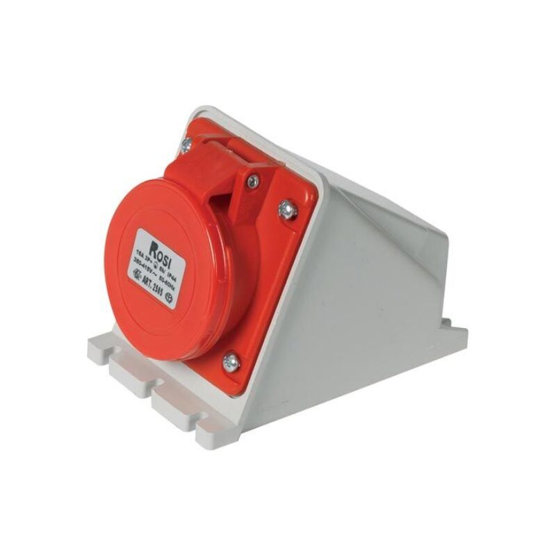 foto del prodotto presa industriale da parete, 380v, 3p n t, 16a, ip54 rosi 1002515